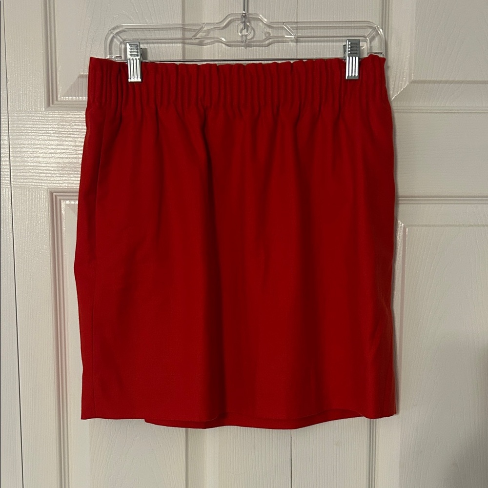 J. Crew Red Skirt size 8